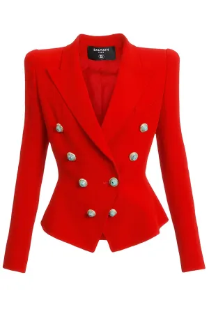 8 Button Jacket - Rouge