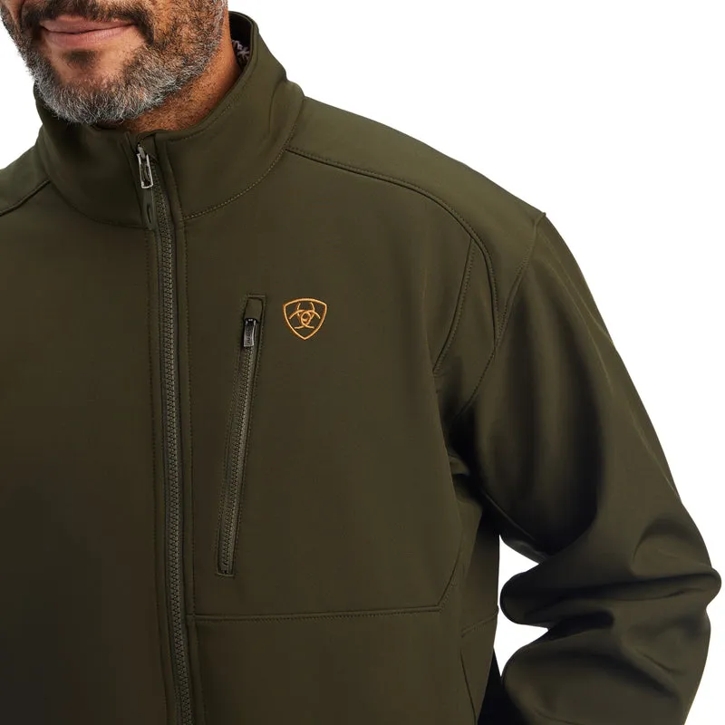 'Ariat' Men's Logo 2.0 Softshell Jacket - Brine Olive