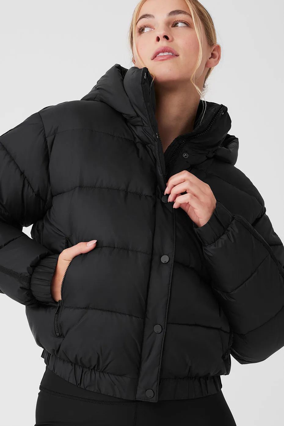 Aspen Love Puffer Jacket - Black