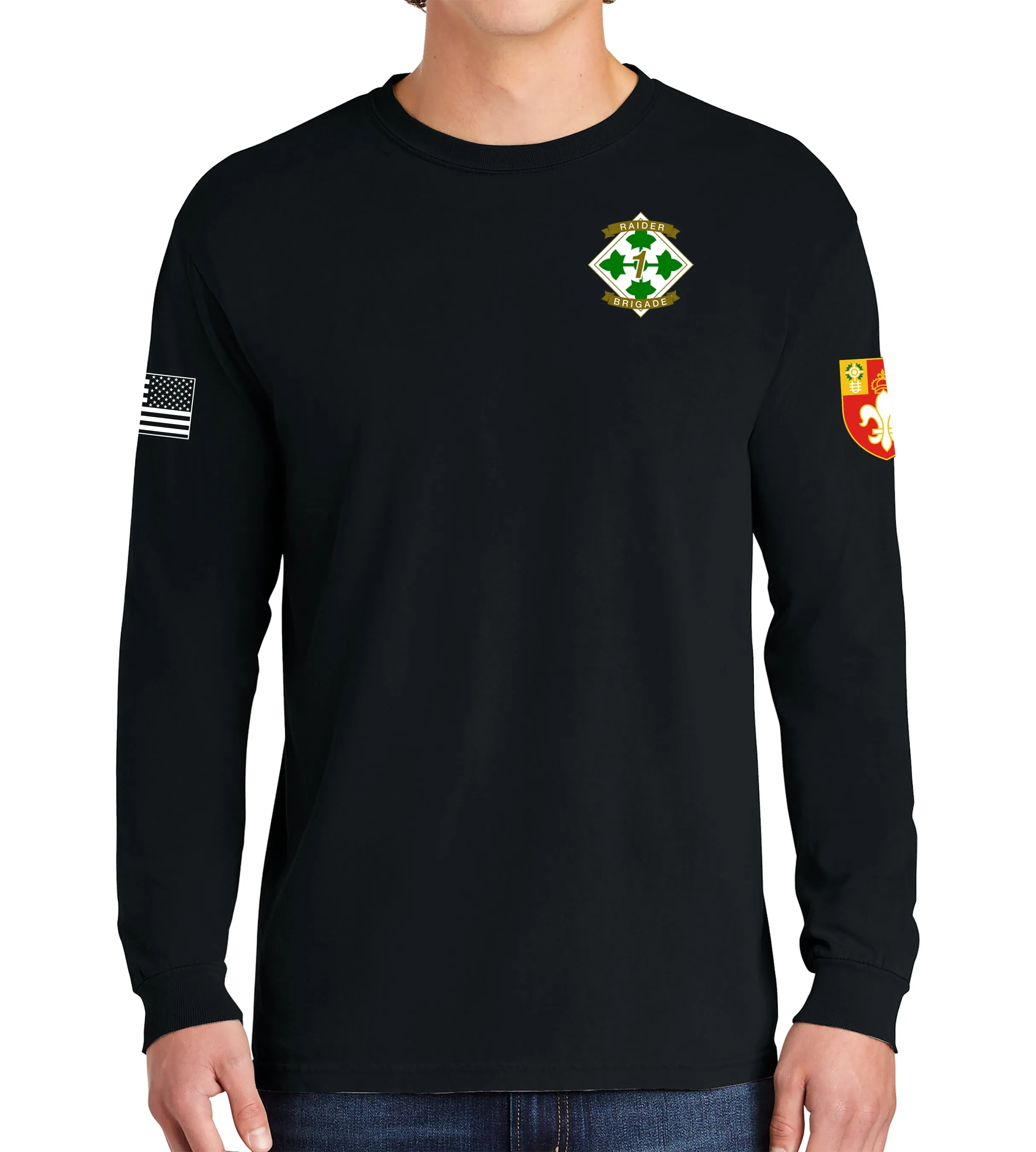 Assault Long Sleeve 50-50 Blend Unisex Shirt. This shirt IS approved for PT