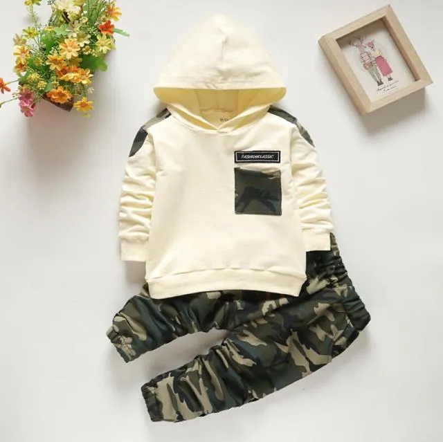 Baby and Toddler Cotton Set Outfit - 2 pieces with Hood