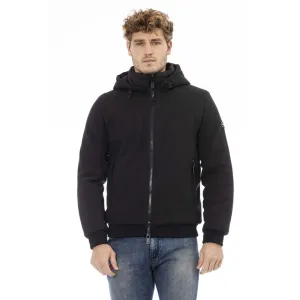 Baldinini Trend Black Polyester Men Jacket