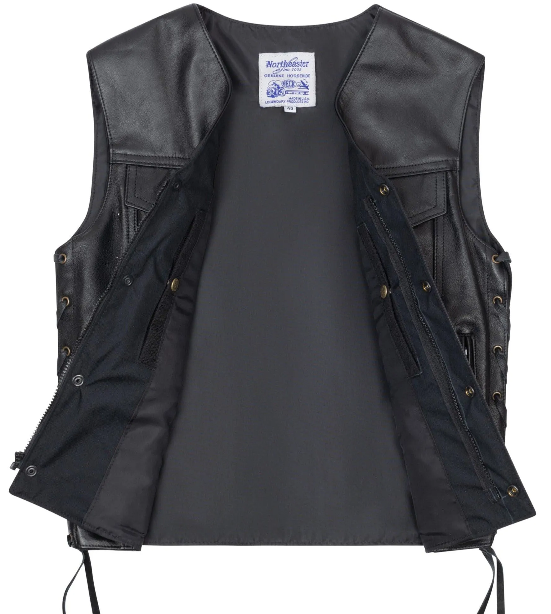 BECK® 588 Horsehide Leather Motorcycle Vest