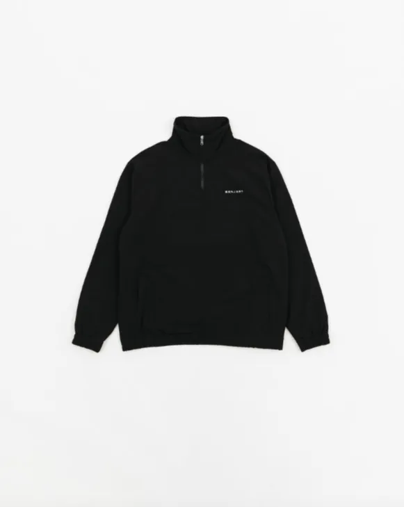 Benjart Nylon Quarter Zip - Black