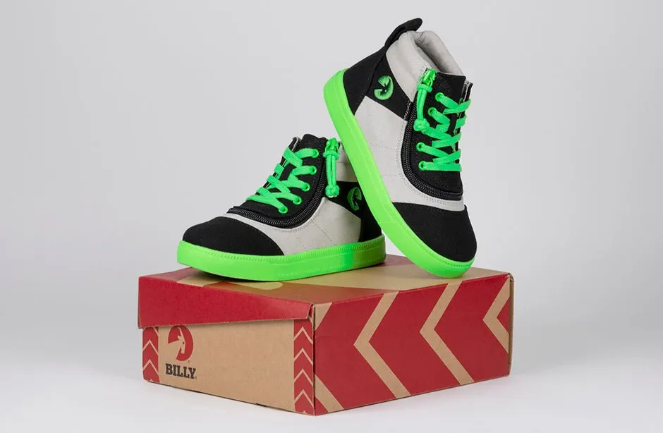 Billy Black/Green BILLY Street Short Wrap High Tops