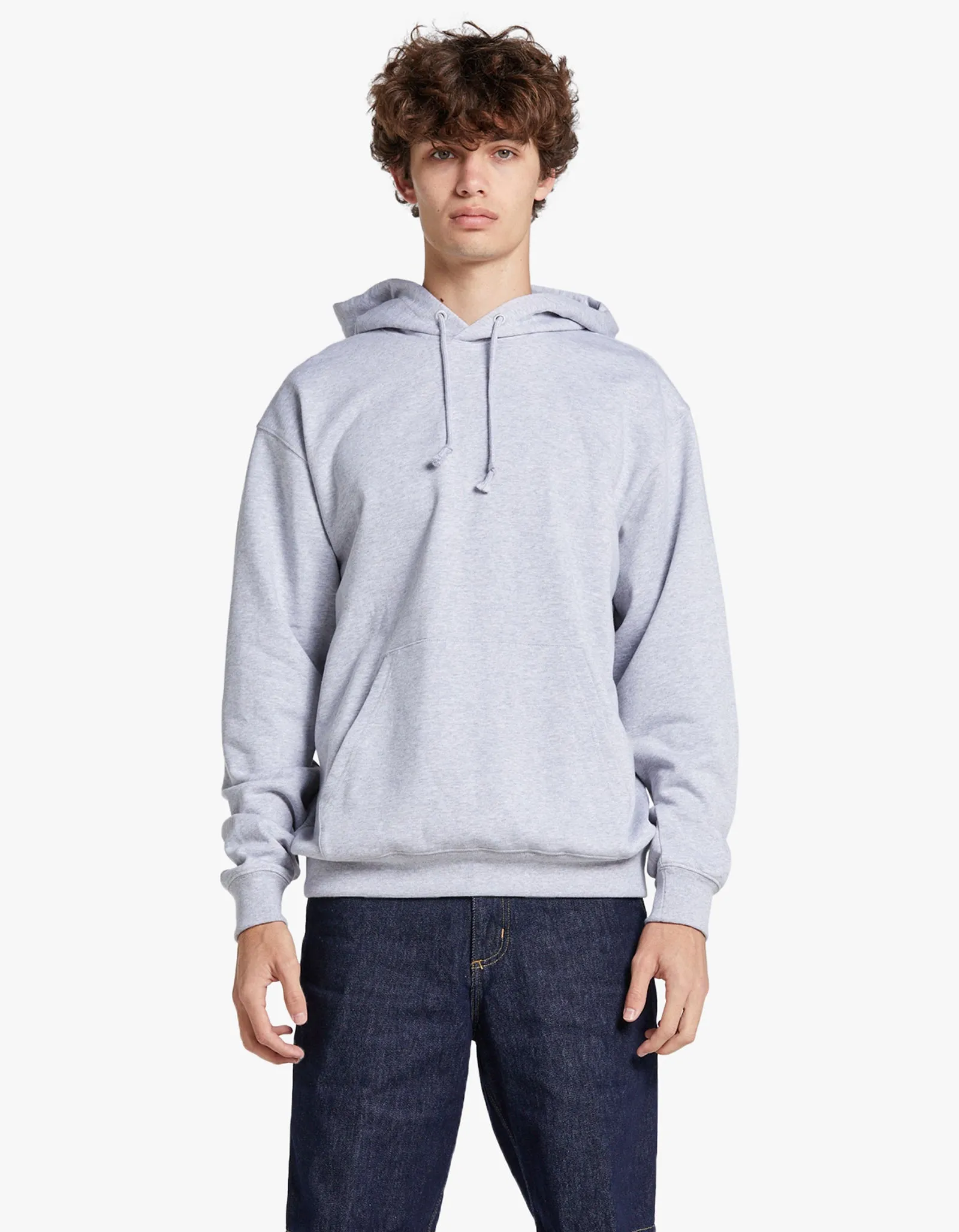 Bjorn Hooded Sweatshirt - Grey Melange