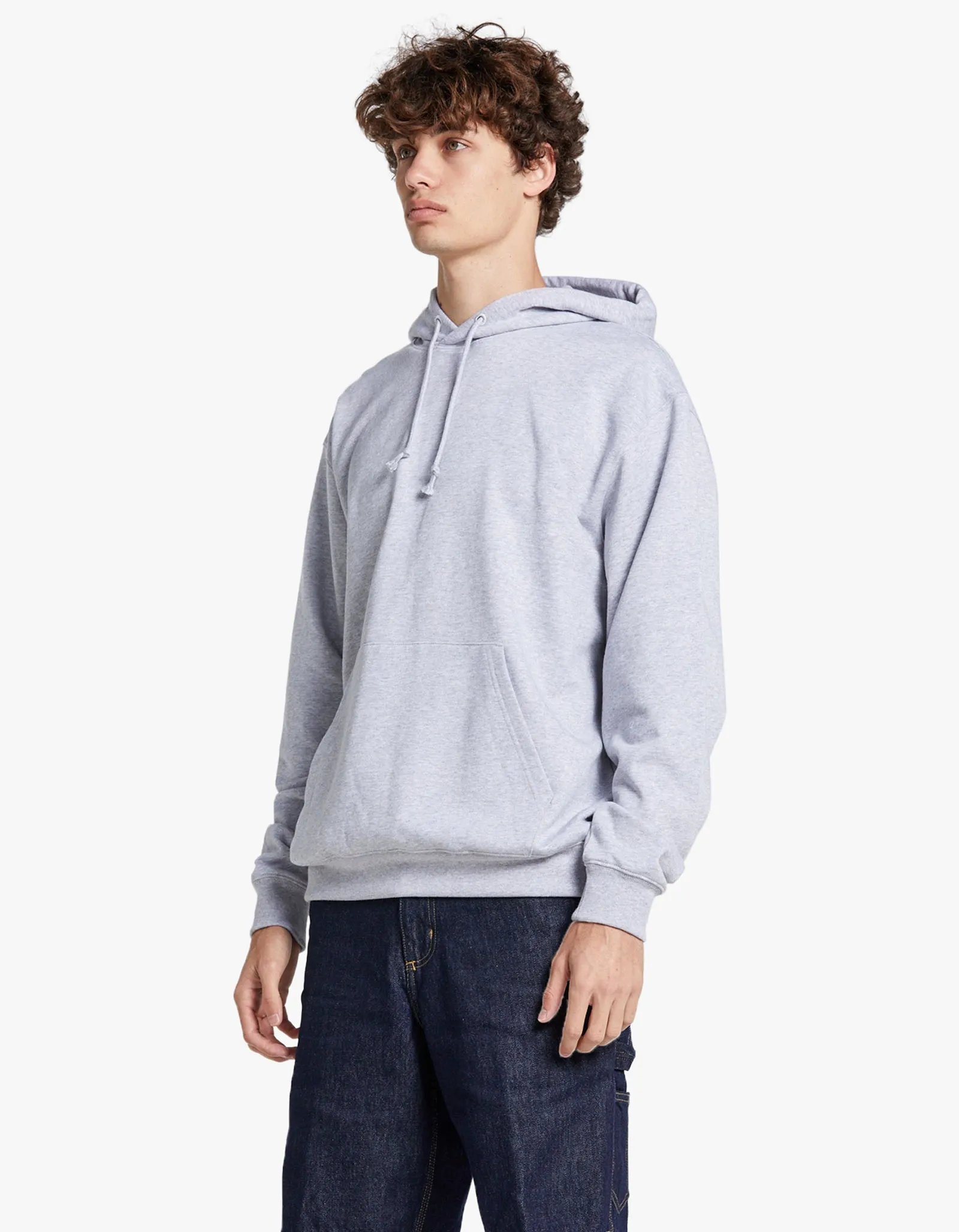 Bjorn Hooded Sweatshirt - Grey Melange