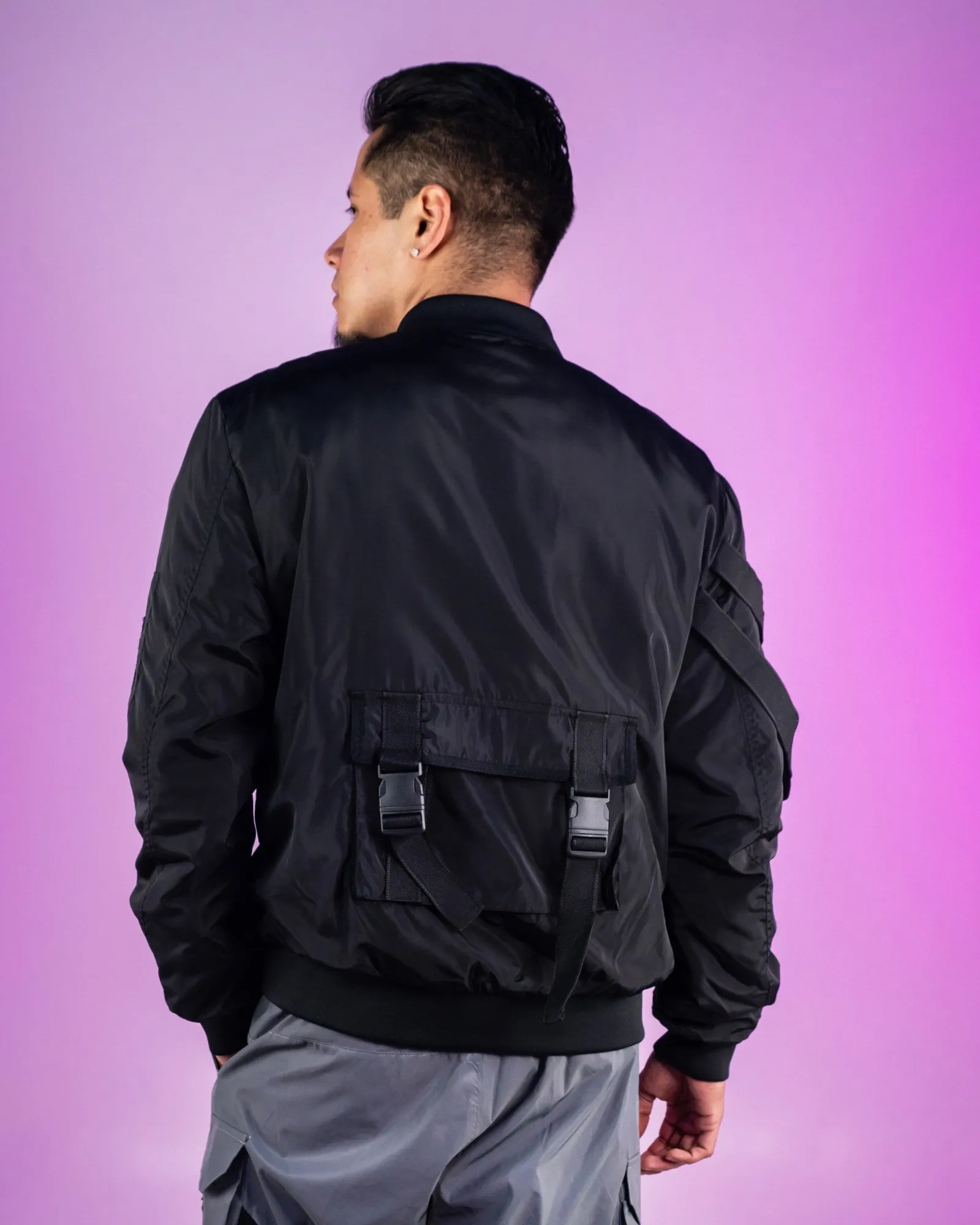 Black Get Tactical Utility Jacket