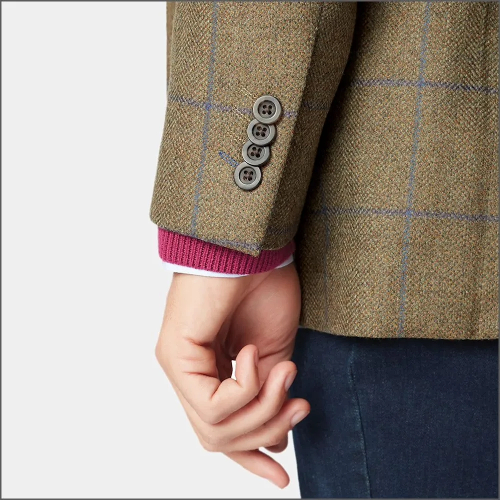 Brook Taverner Breedon Pure New Wool Check Jacket>