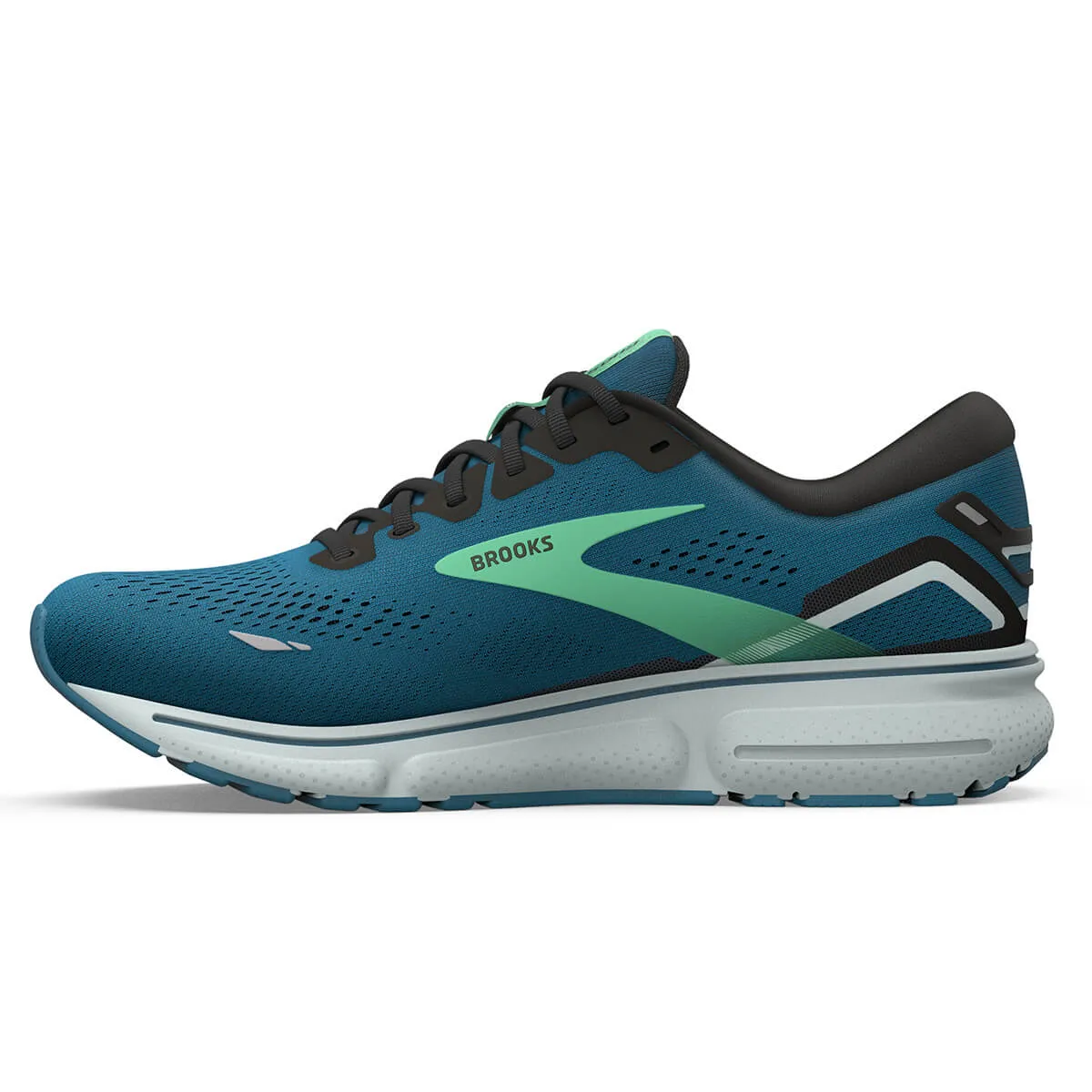 Brooks Ghost 15 Mens | Moroccan Blue/black/spring Bud