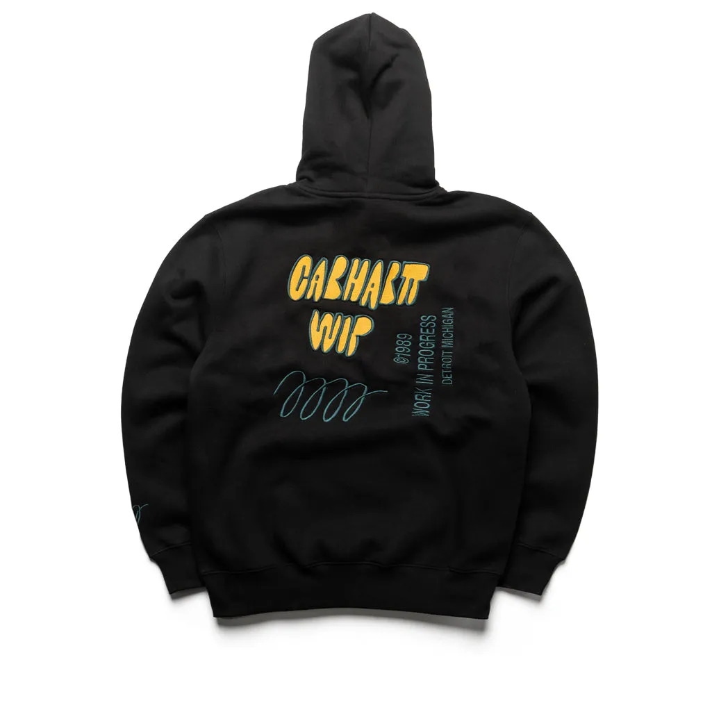 Carhartt WIP Hooded Signature Sweatshirt - Black