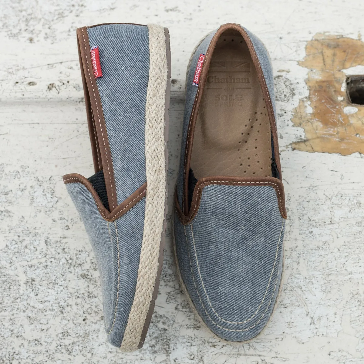 Chatham Dove Espadrill Slip On Shoe