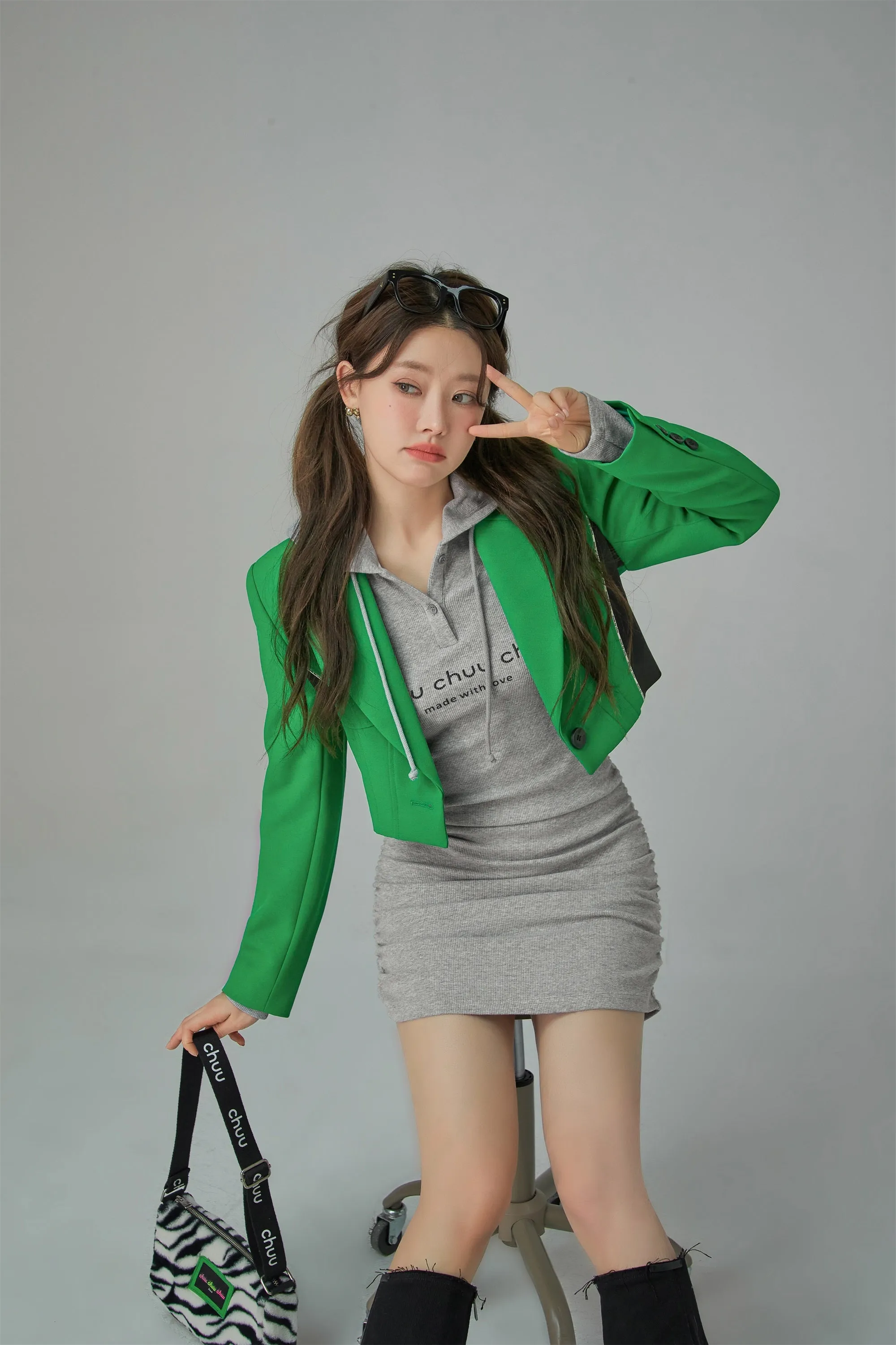 Chuu Hooded Mini Dress