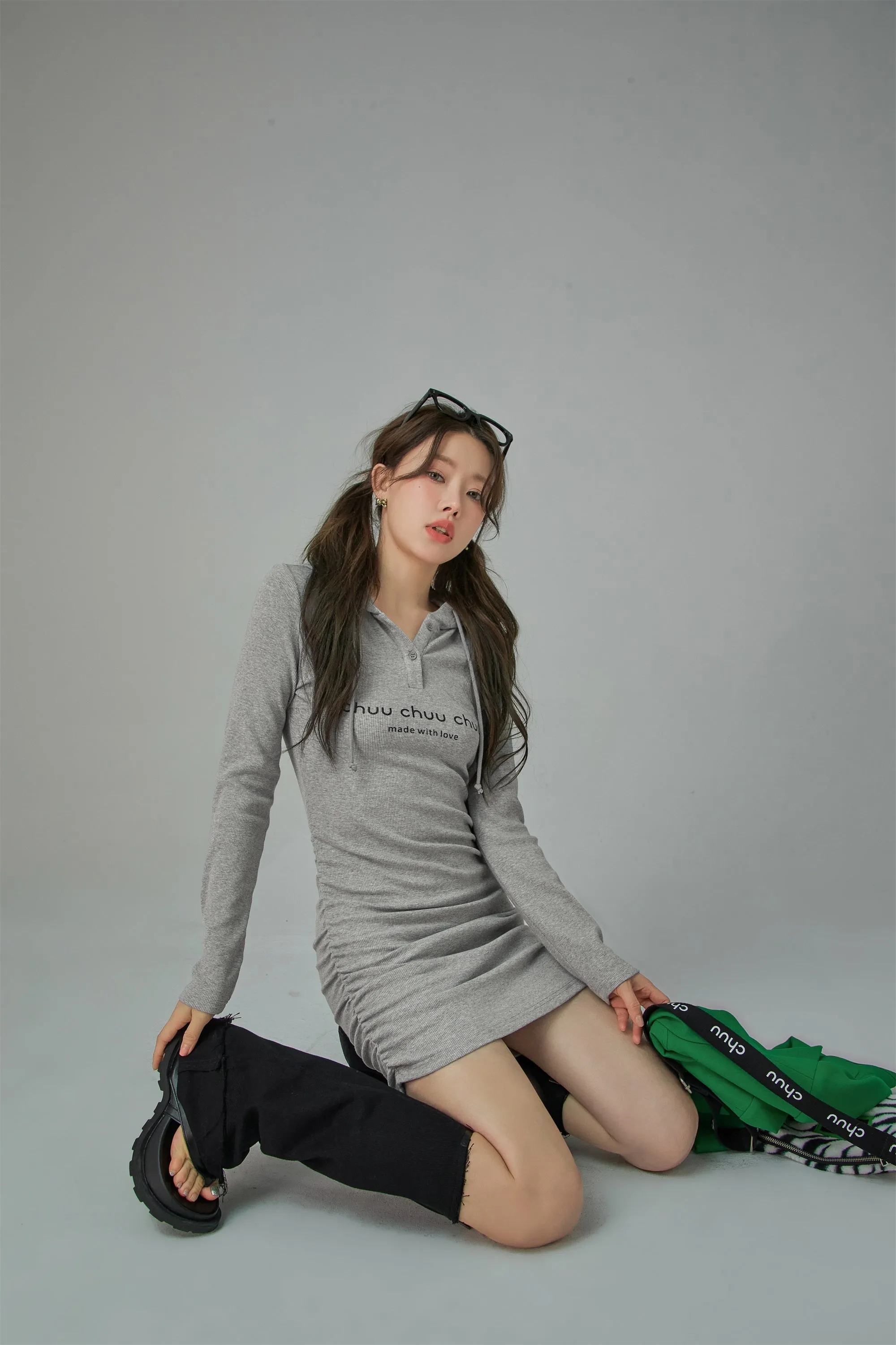 Chuu Hooded Mini Dress