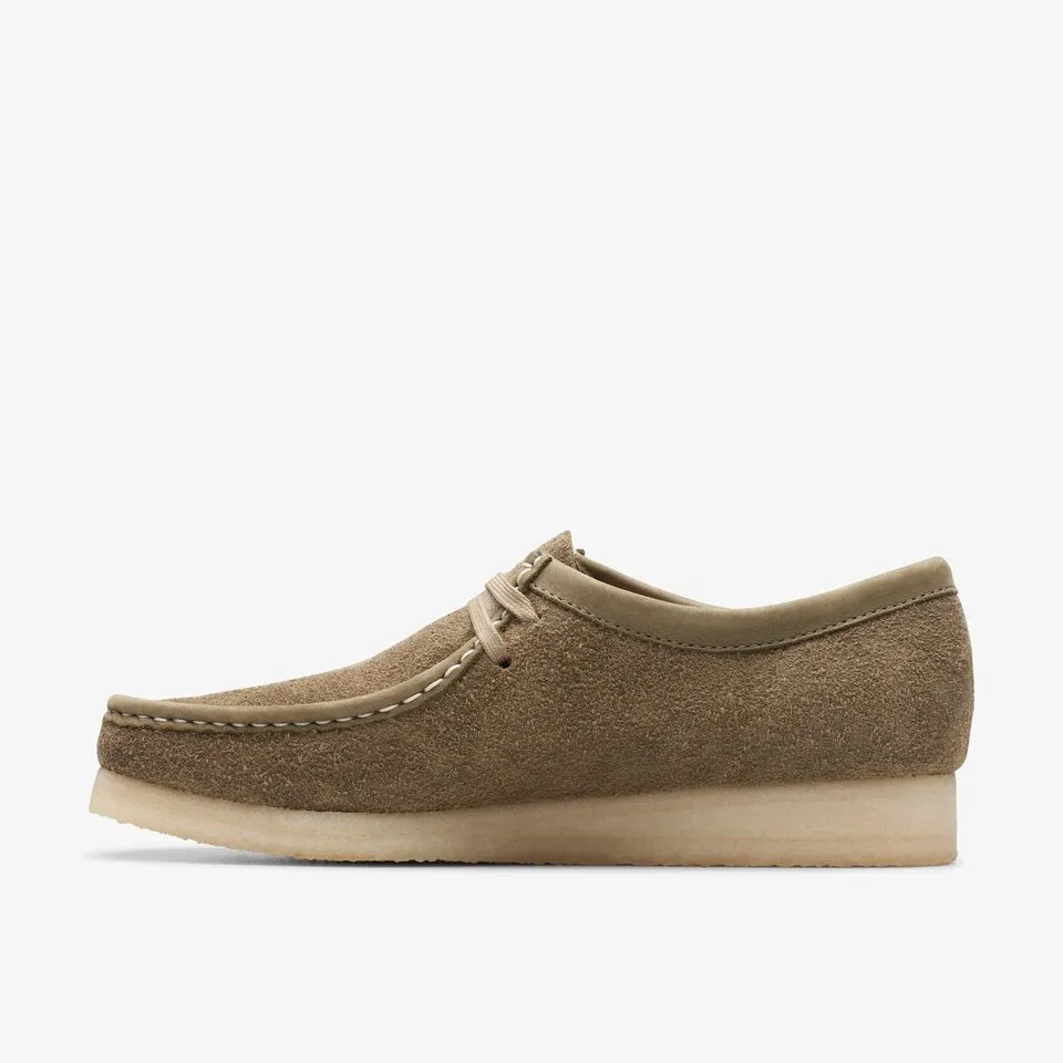 Clarks Originals Wallabee Low Top Men's Pale Khaki Suede 26175710