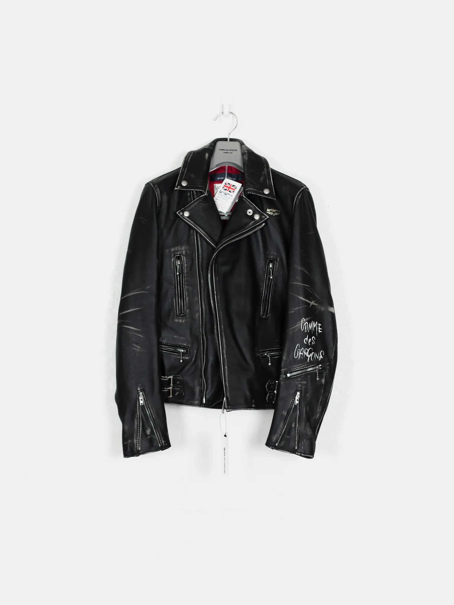 Comme des Garçons x Lewis Leathers Live Free Die Strong Lightning Rider