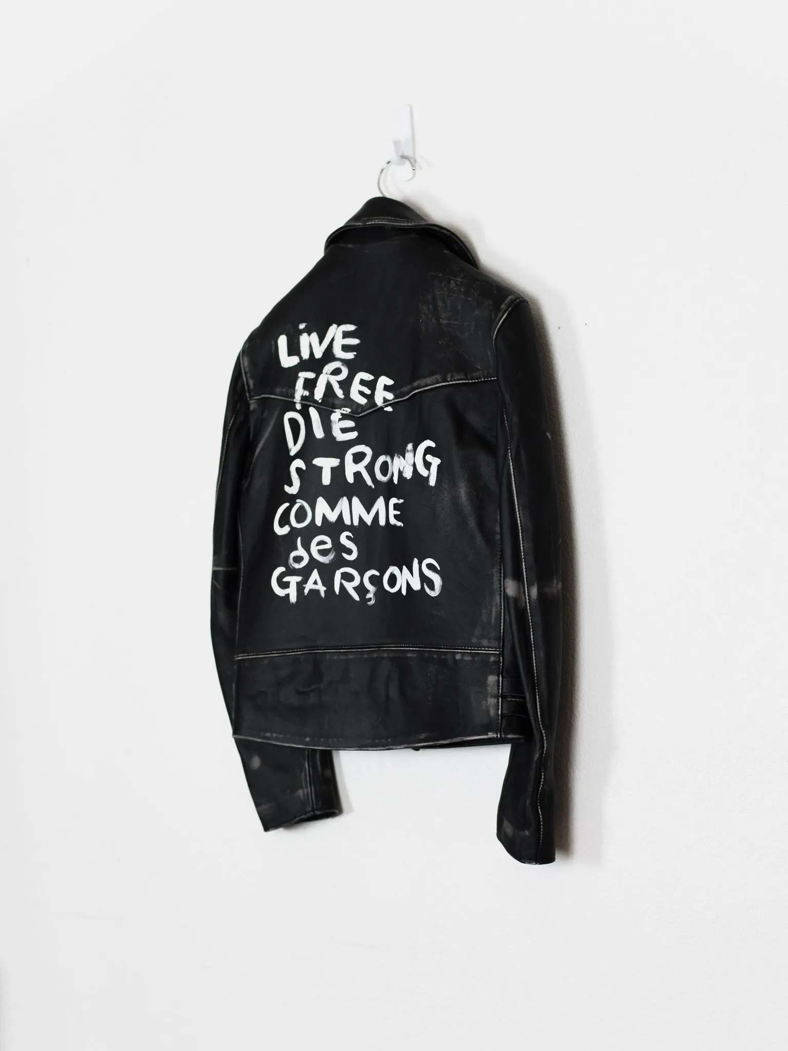 Comme des Garçons x Lewis Leathers Live Free Die Strong Lightning Rider