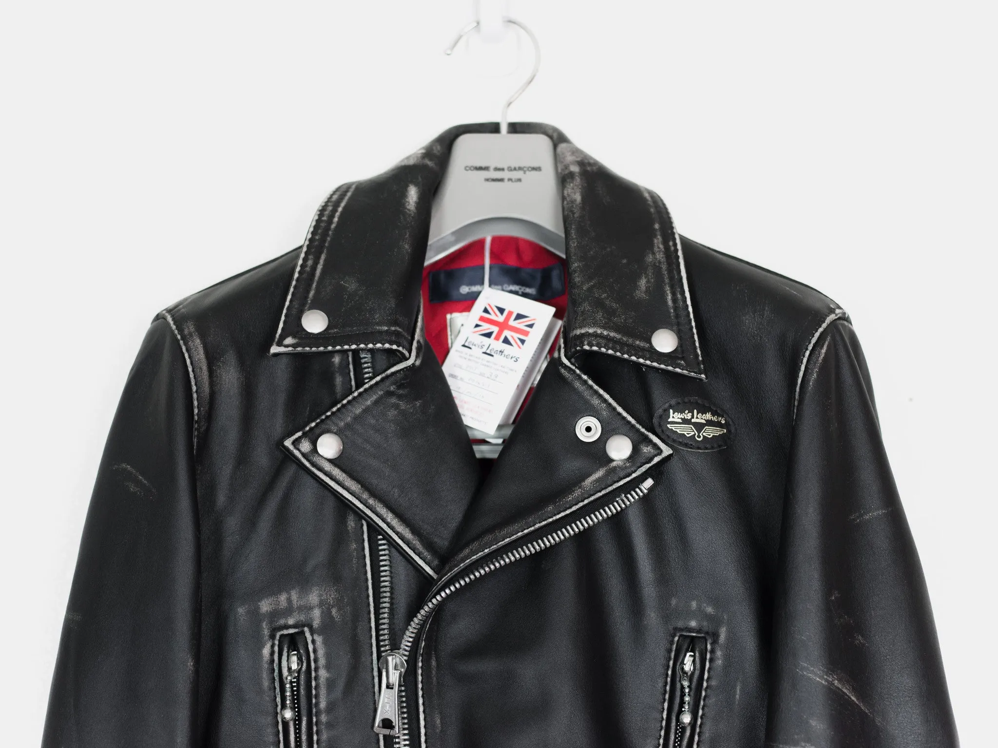 Comme des Garçons x Lewis Leathers Live Free Die Strong Lightning Rider