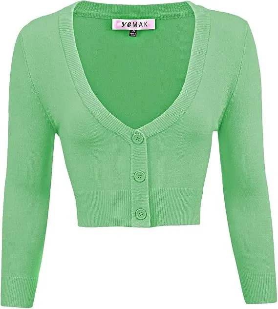 Cropped Bolero 3/4 Sleeved Cardigan (18 colors)