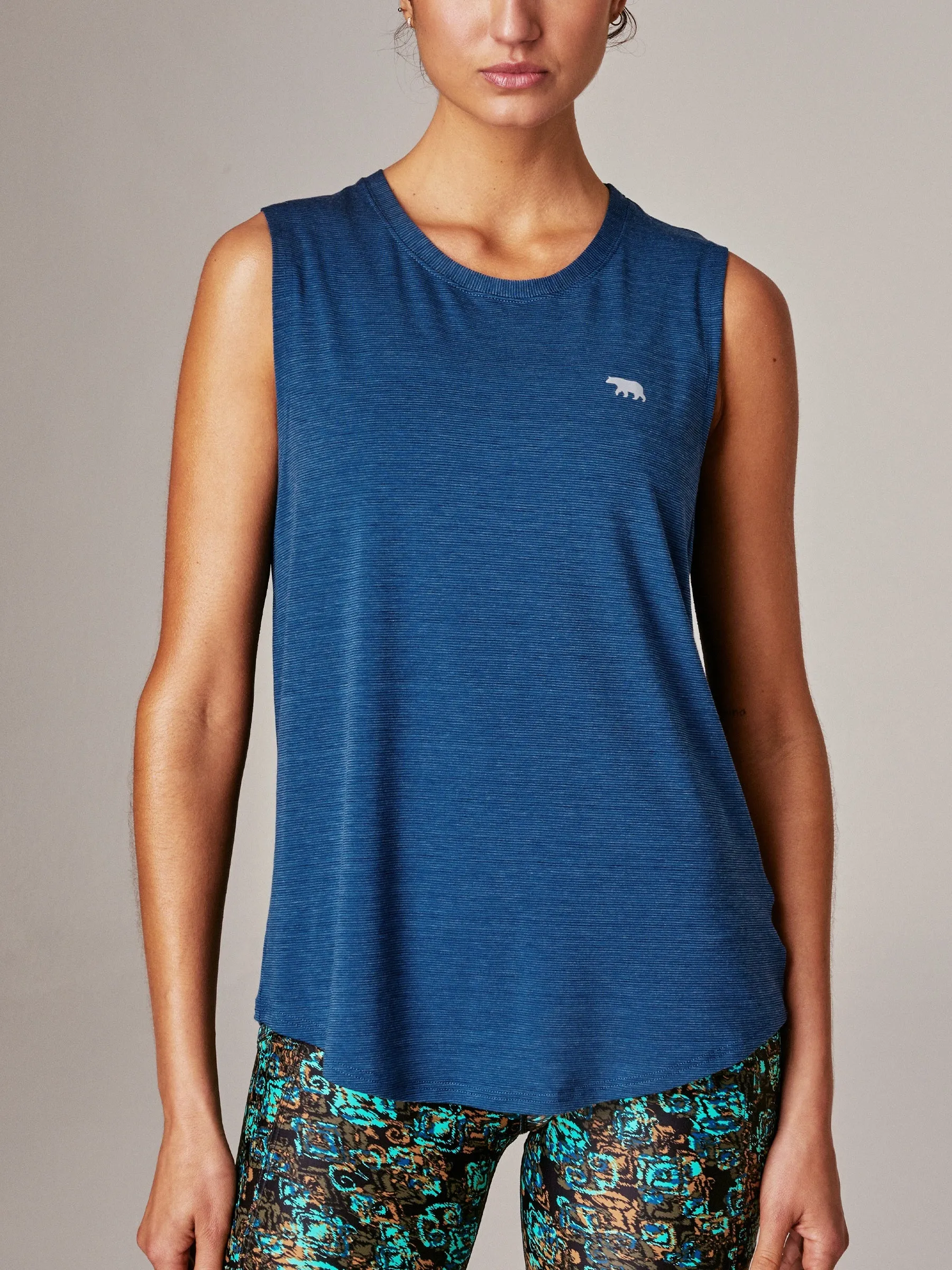 Dial Up Workout Tank - Peacock