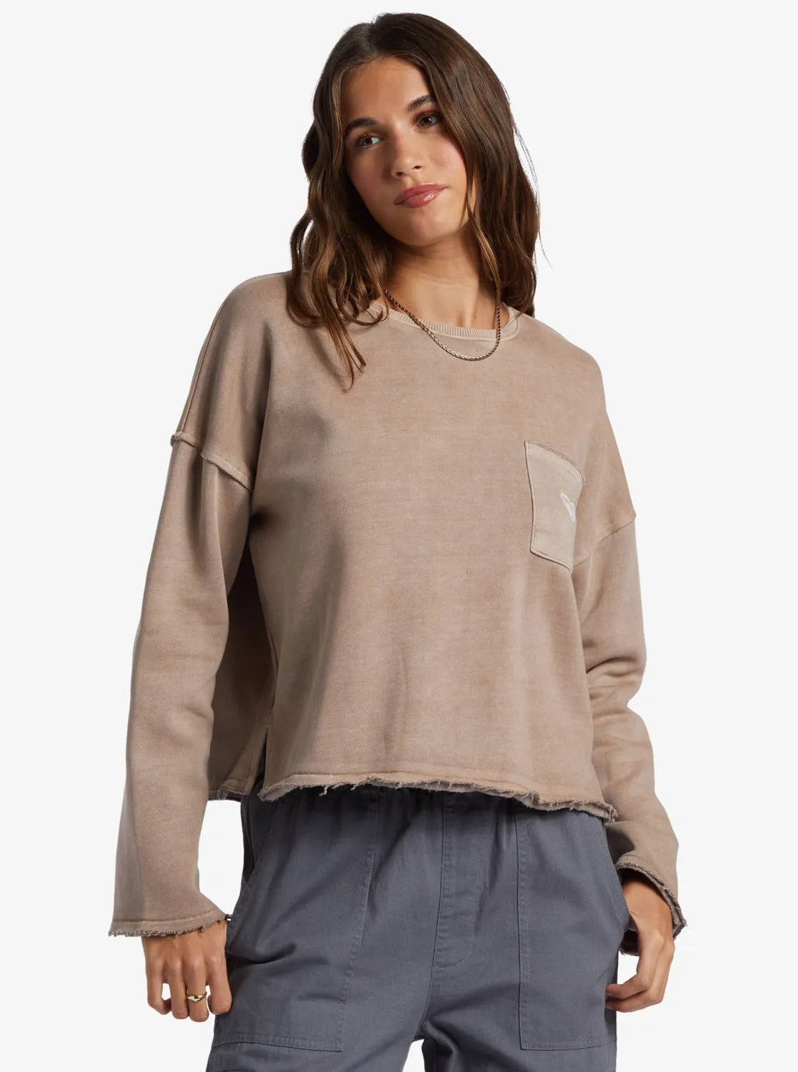 Doheny Crew Neck Sweatshirt - Root Beer