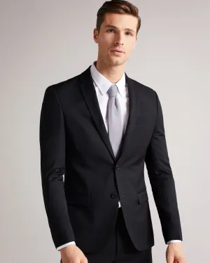 Dundejs Slim Fit Black Twill Suit Jacket Black