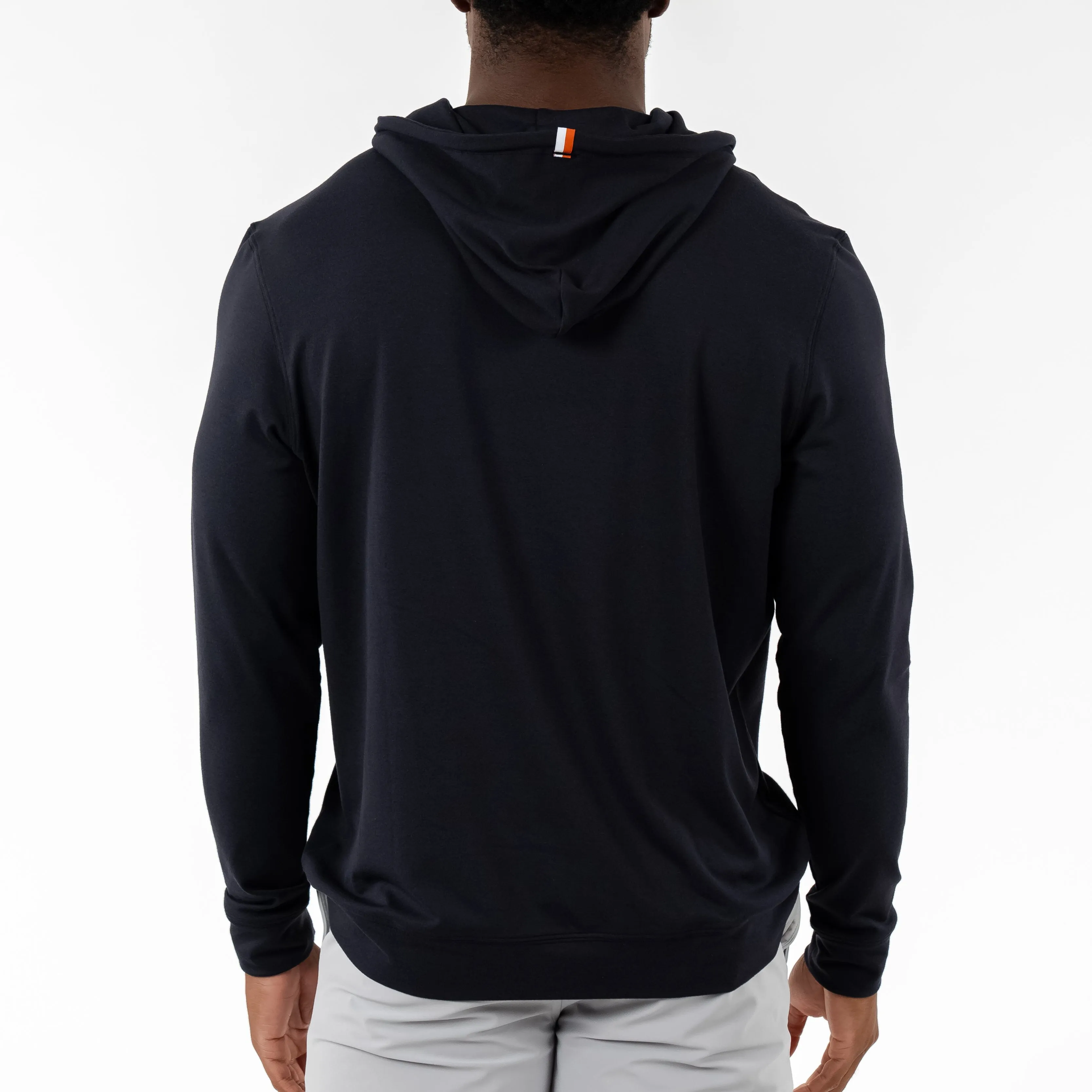 **Texas Hesi Collegiate Black Solid Hoodie - Stylish College Apparel**