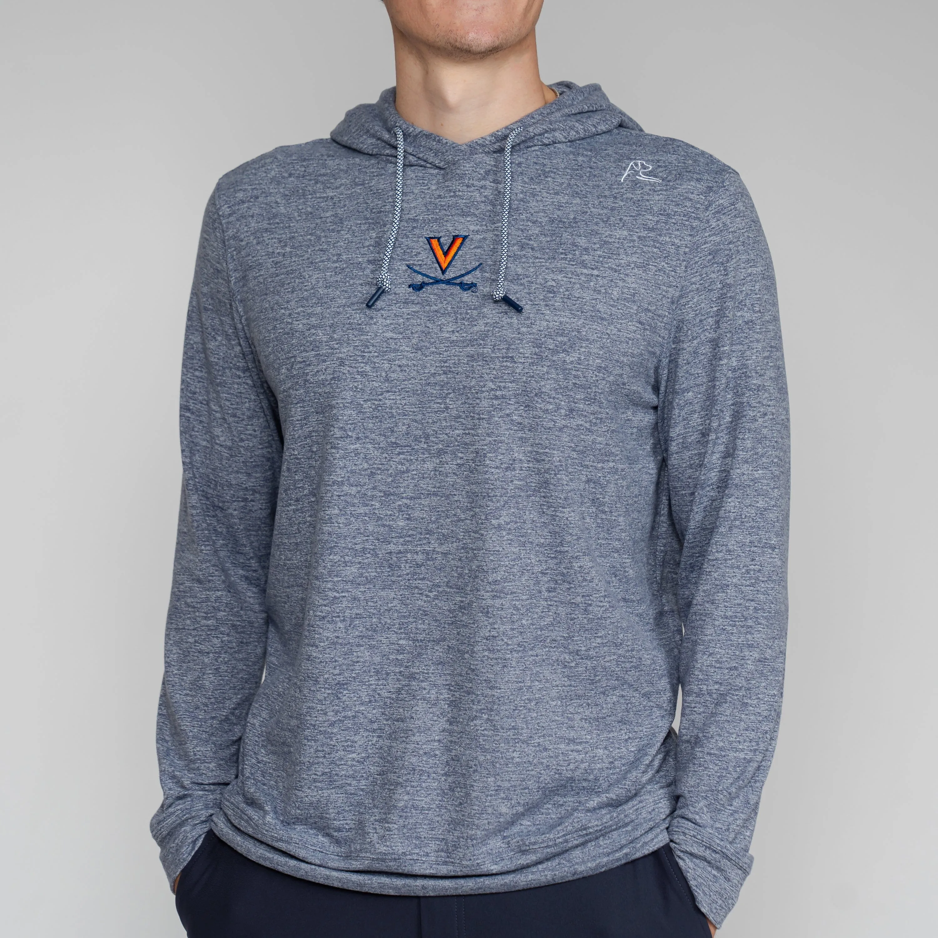 Hesi Collegiate Hoodie - UVA | Heather - Steel Grey/White - UVA - 1