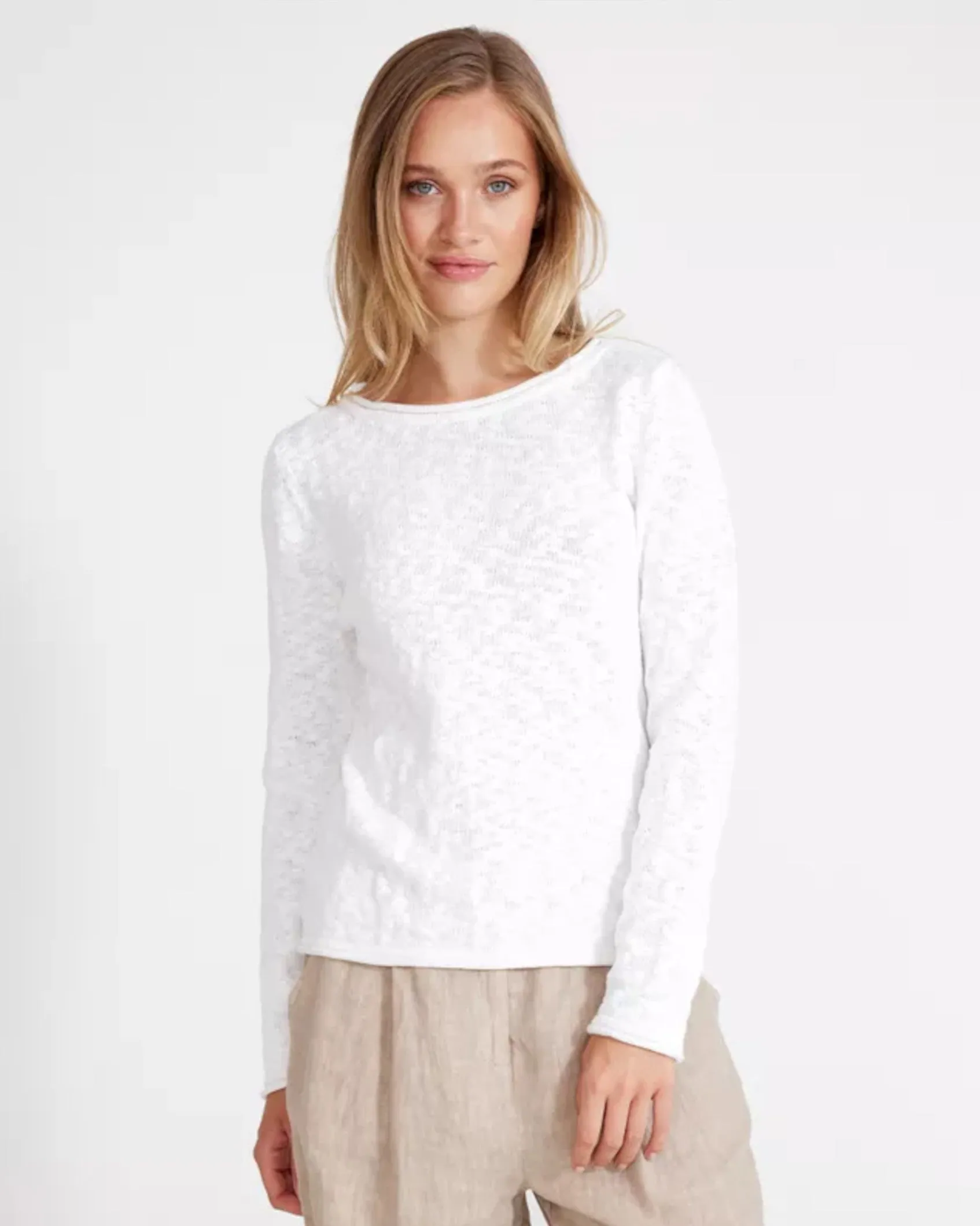 Holebrook Isabella Boatneck Top White