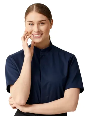 Kentaur 25242 Tencel Chef/Service Sailor Blue Shirt