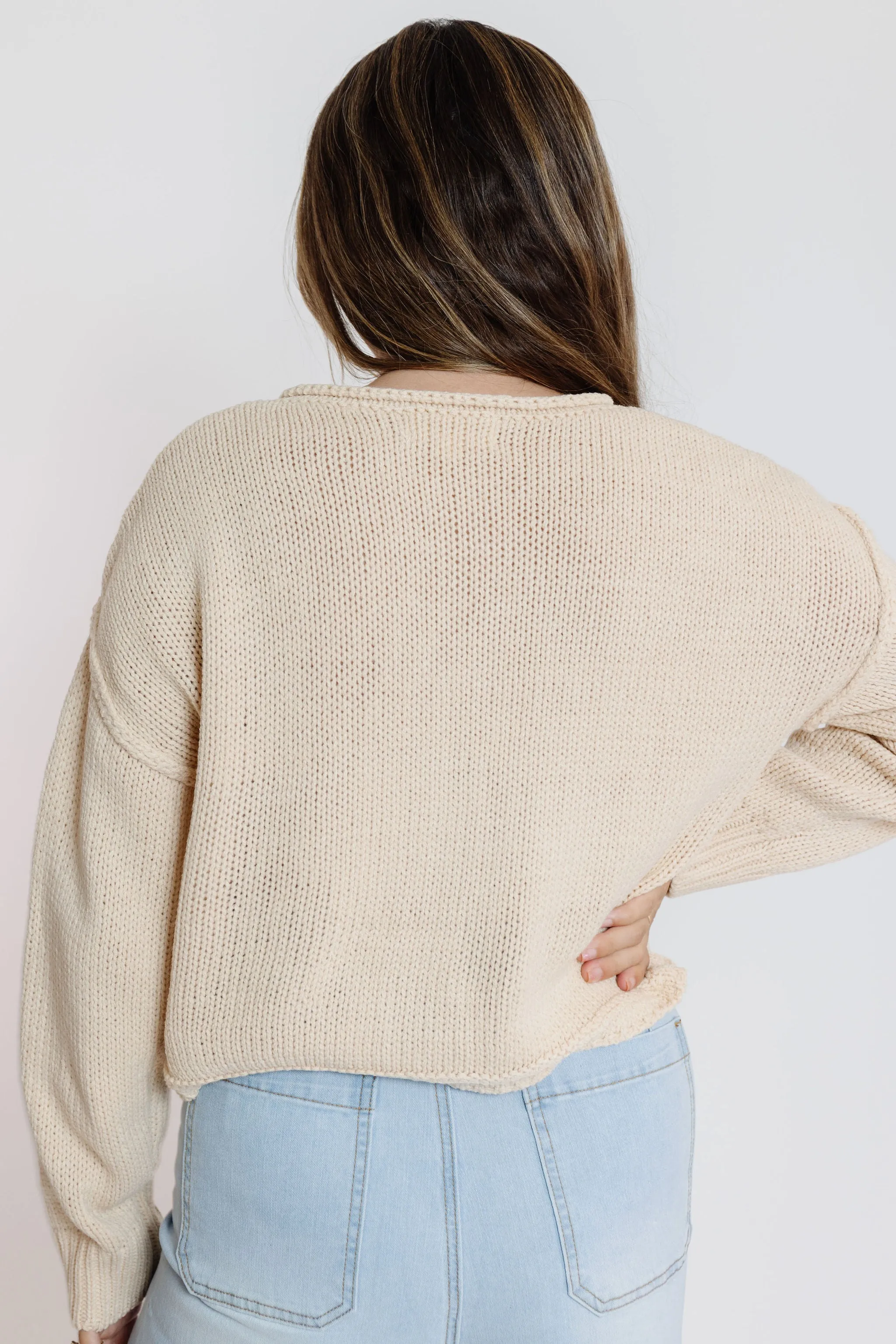 Knox Cardigan in Champagne