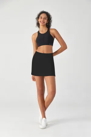 Laser-Cut Sports Bra & Tennis Skirt Set