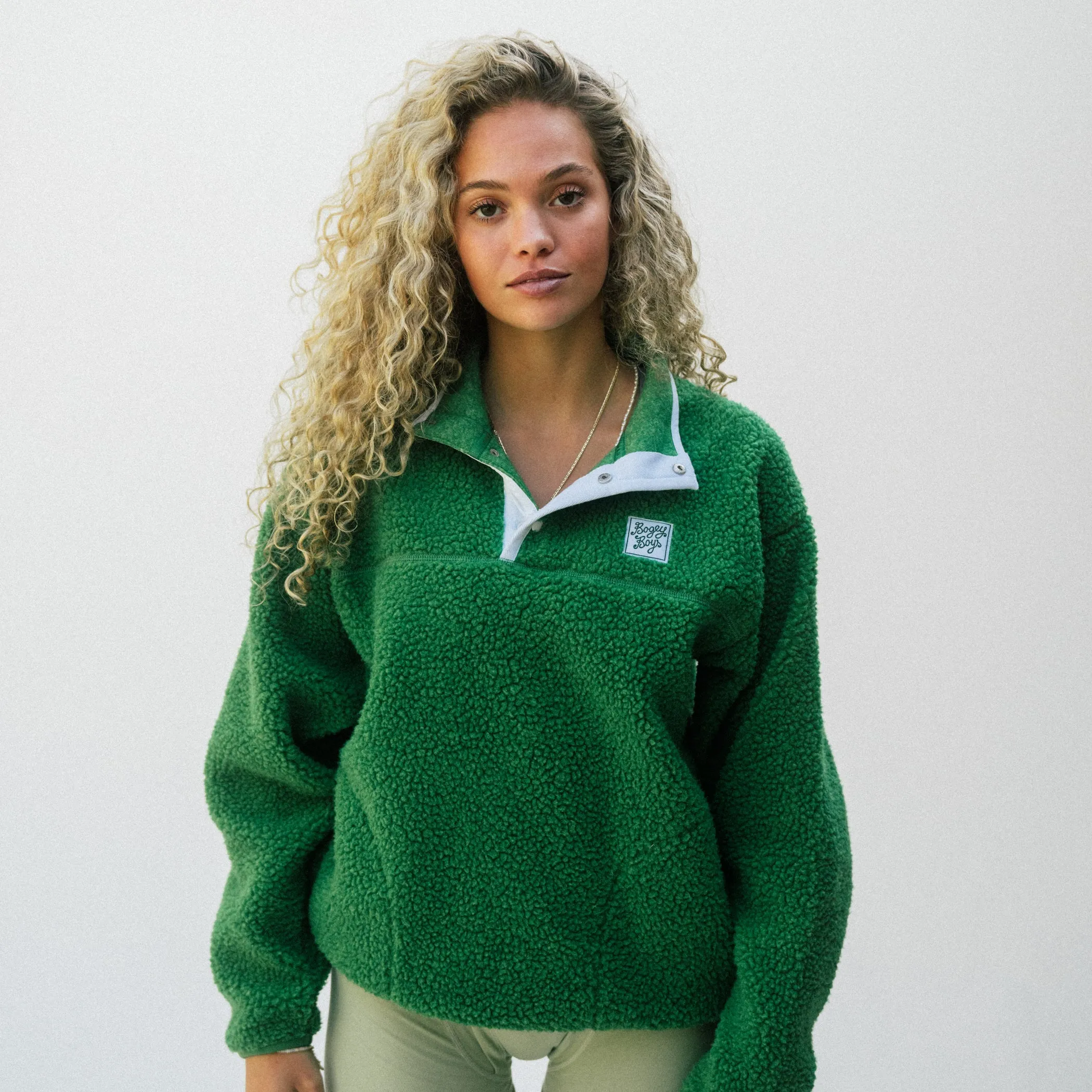 Lucky Green Sherpa Fleece - Lucky Green