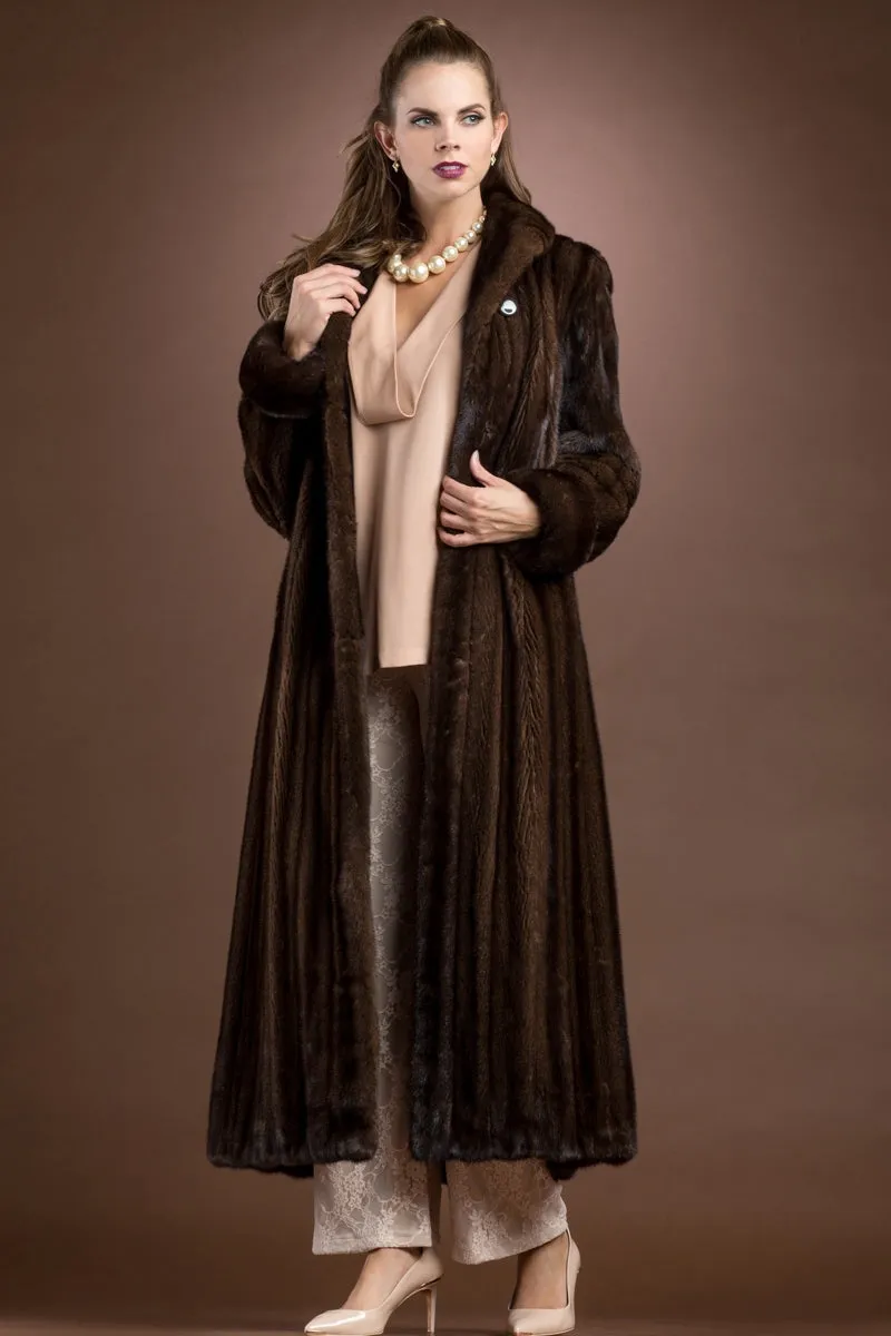 Mahogany Mink Fur Coat