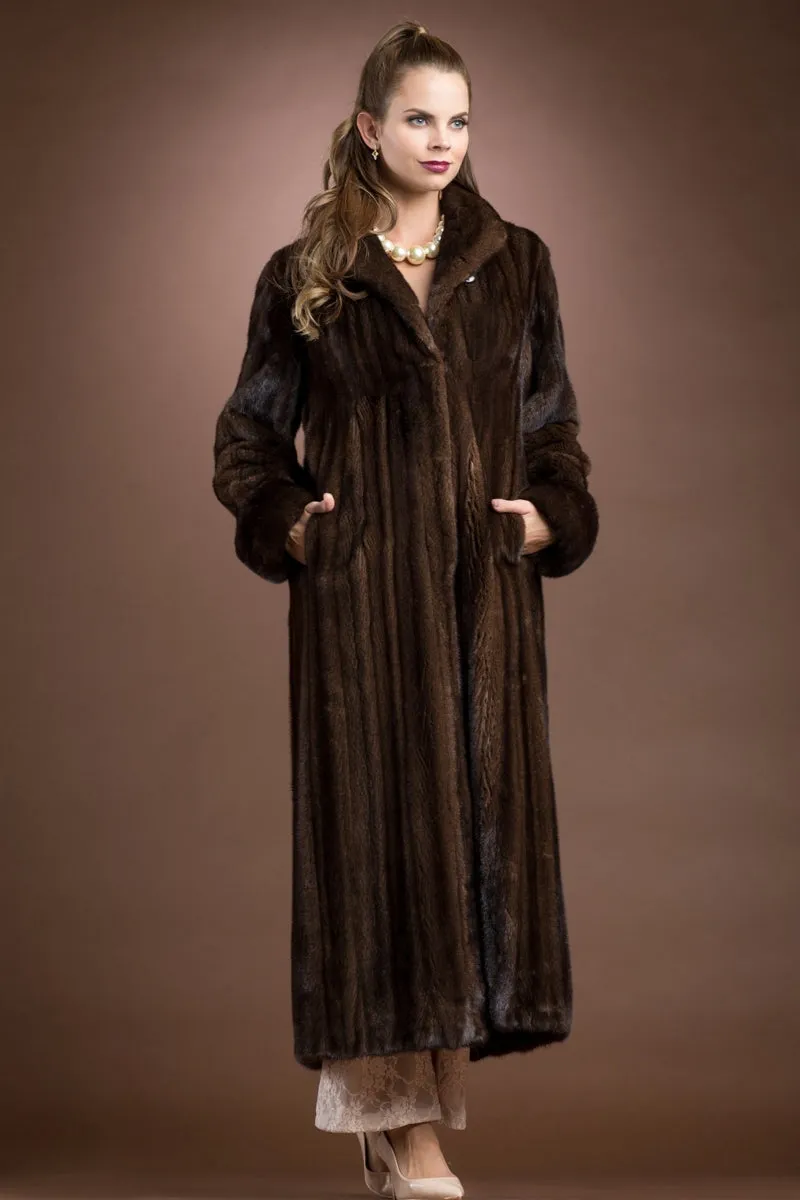 Mahogany Mink Fur Coat