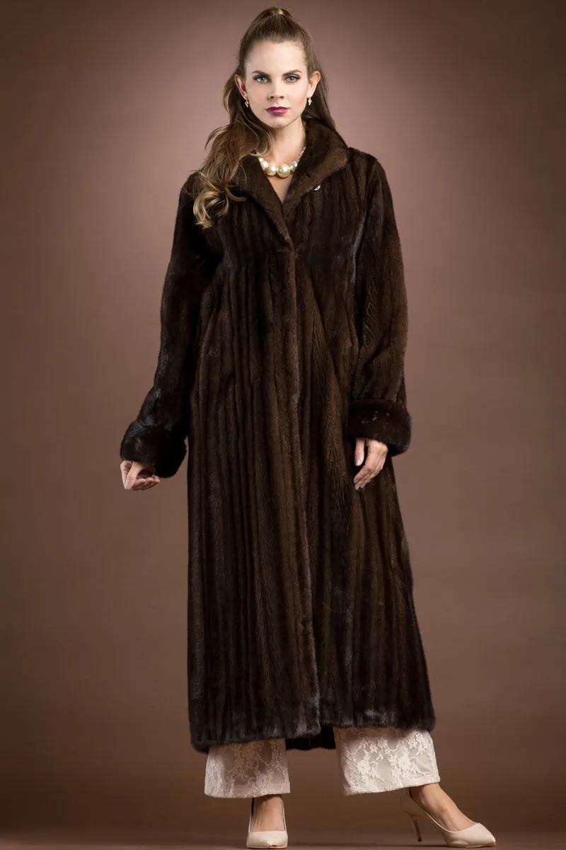 Mahogany Mink Fur Coat