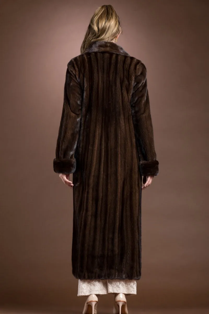 Mahogany Mink Fur Coat