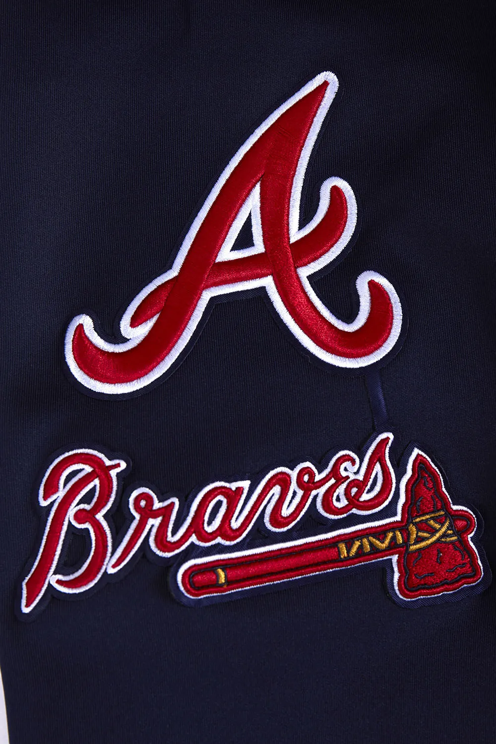 MLB ATLANTA BRAVES CLASSIC MEN'S TRACK JACKET (MIDNIGHT NAVY)