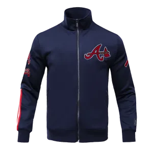 MLB ATLANTA BRAVES CLASSIC MEN'S TRACK JACKET (MIDNIGHT NAVY)