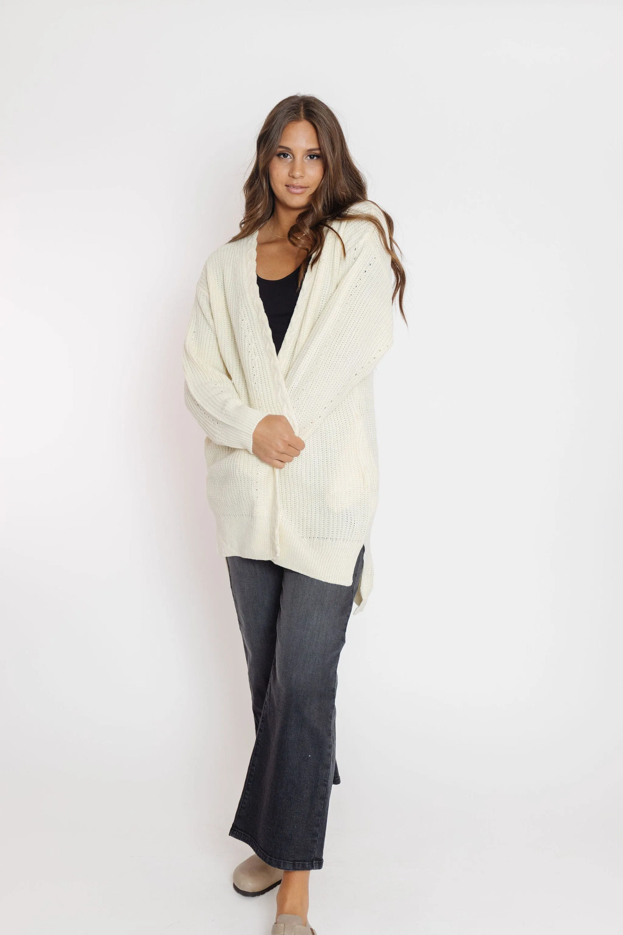 Othello Open Cardigan in Cream