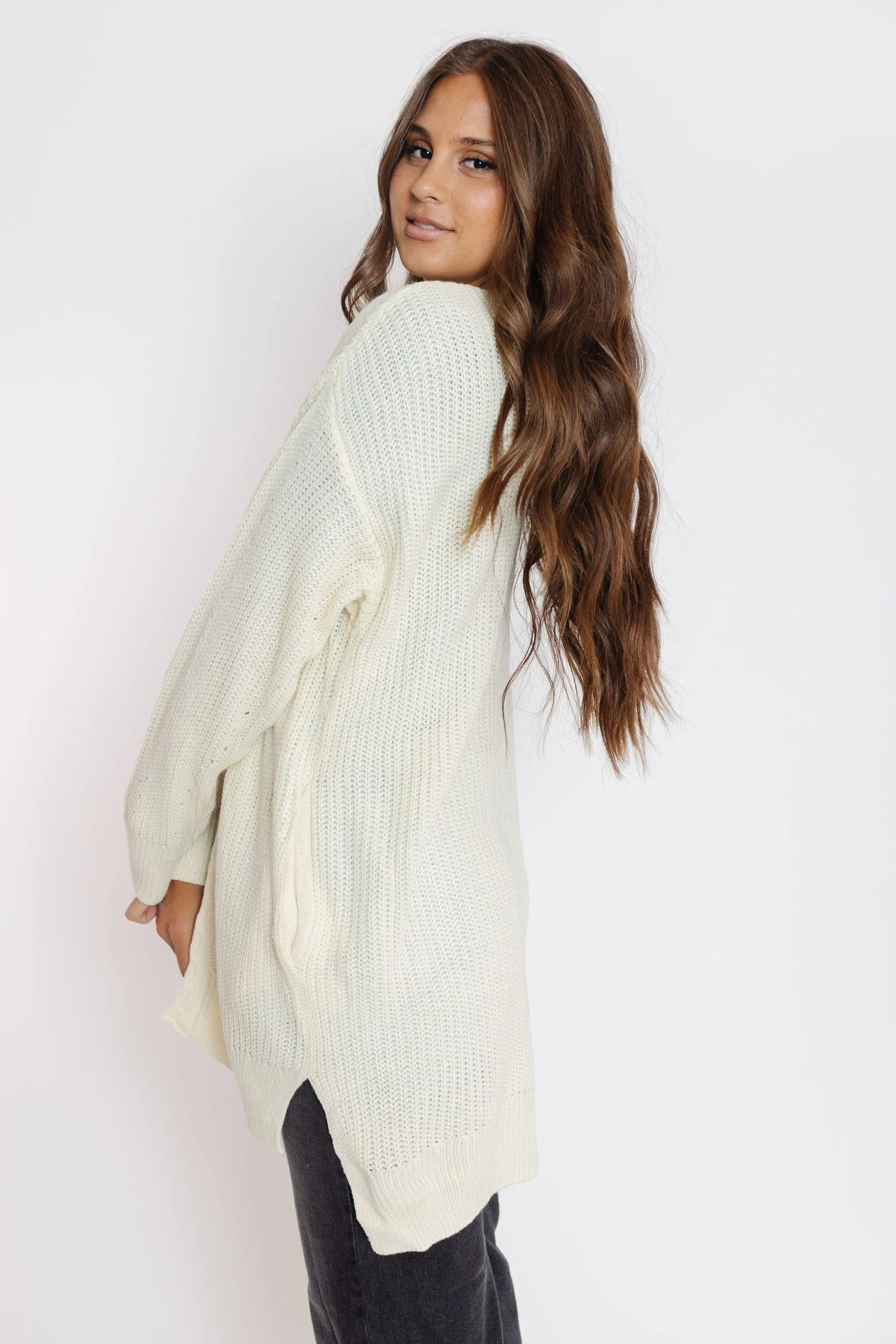 Othello Open Cardigan in Cream