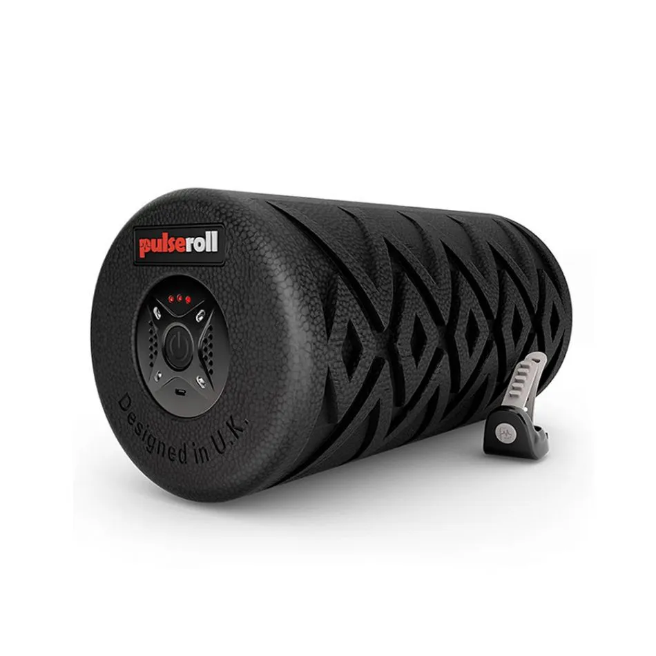 Pulseroll 4 Speed Vibrating Foam Roller - 30cm - Black