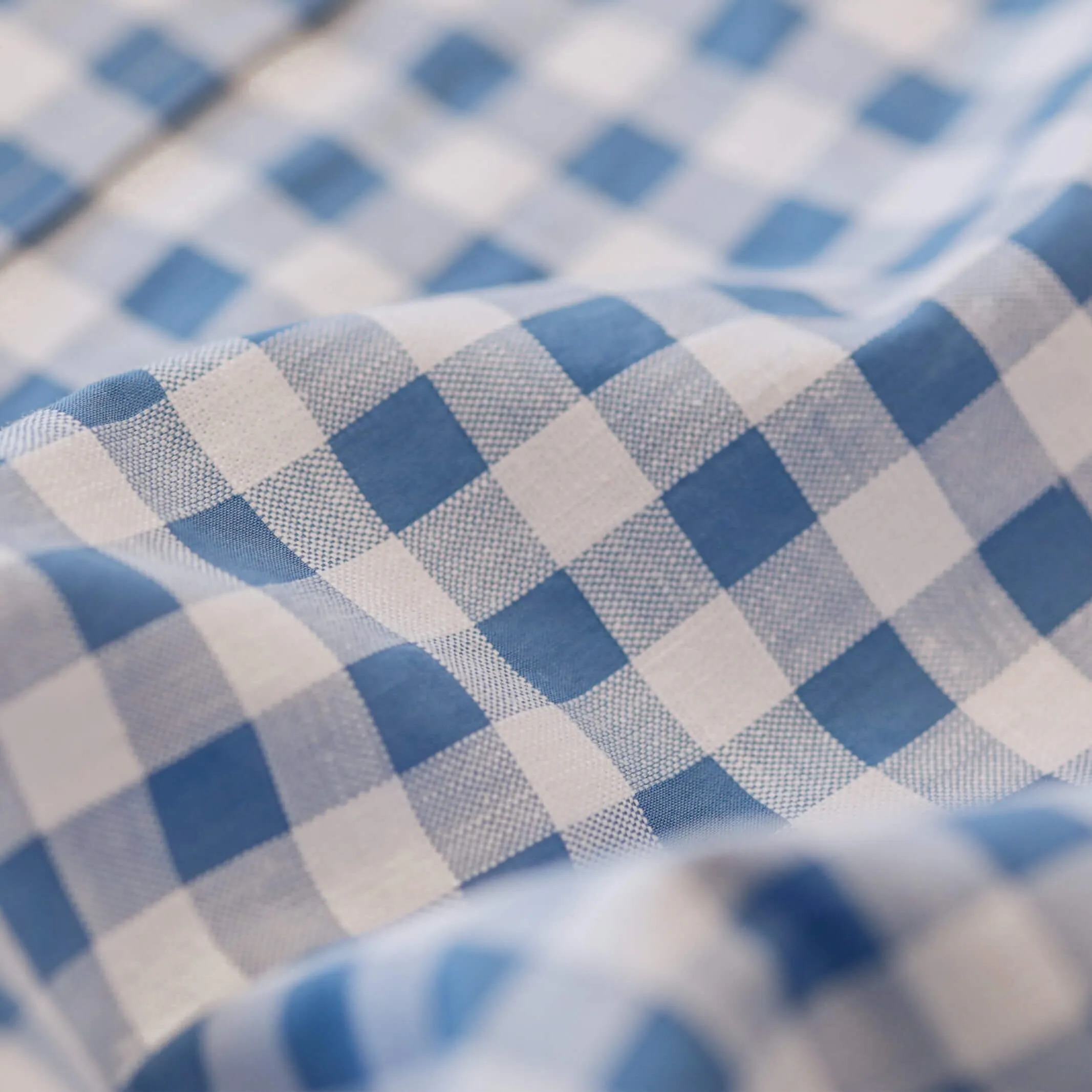 The Blue Coleman Cotton Linen Gingham Custom Shirt