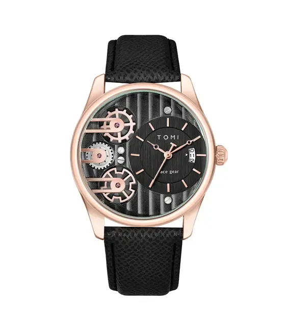 TOMI T-106 Face Gear Dual Strap Luxury Watch