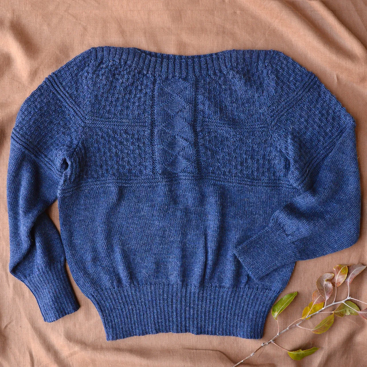 Unisex Fisherman's Gansey in Baby Alpaca - Marine (AW23)