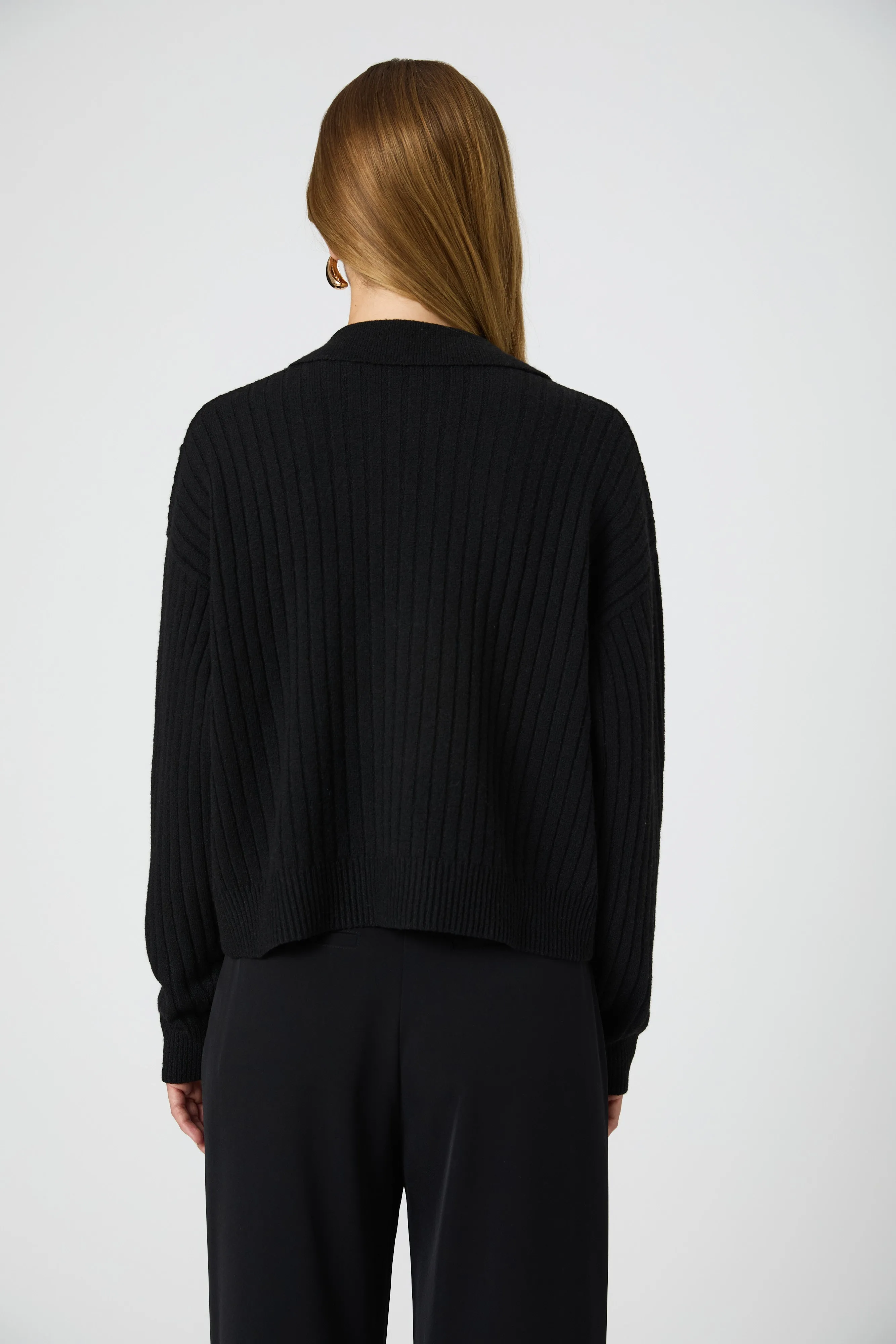 Vhari Collar Long Sleeve Sweater