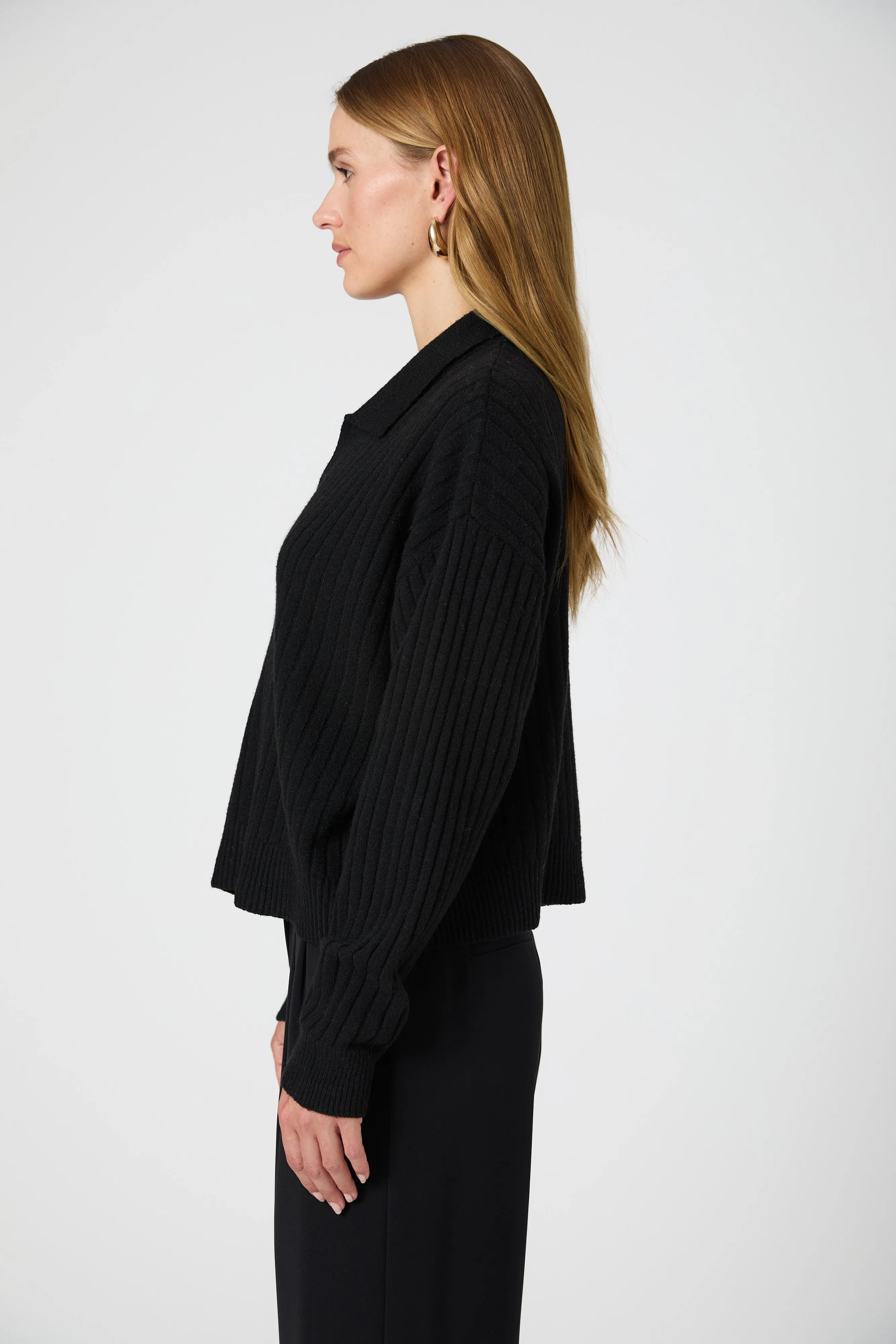 Vhari Collar Long Sleeve Sweater