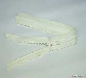 Vislon Open Ended Zip [502 Cream - 5mm Tooth Width]