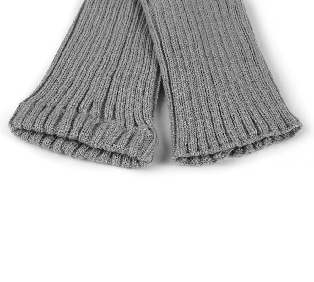 Women Stretchy Ribbed Knit Thick Leg Warmers