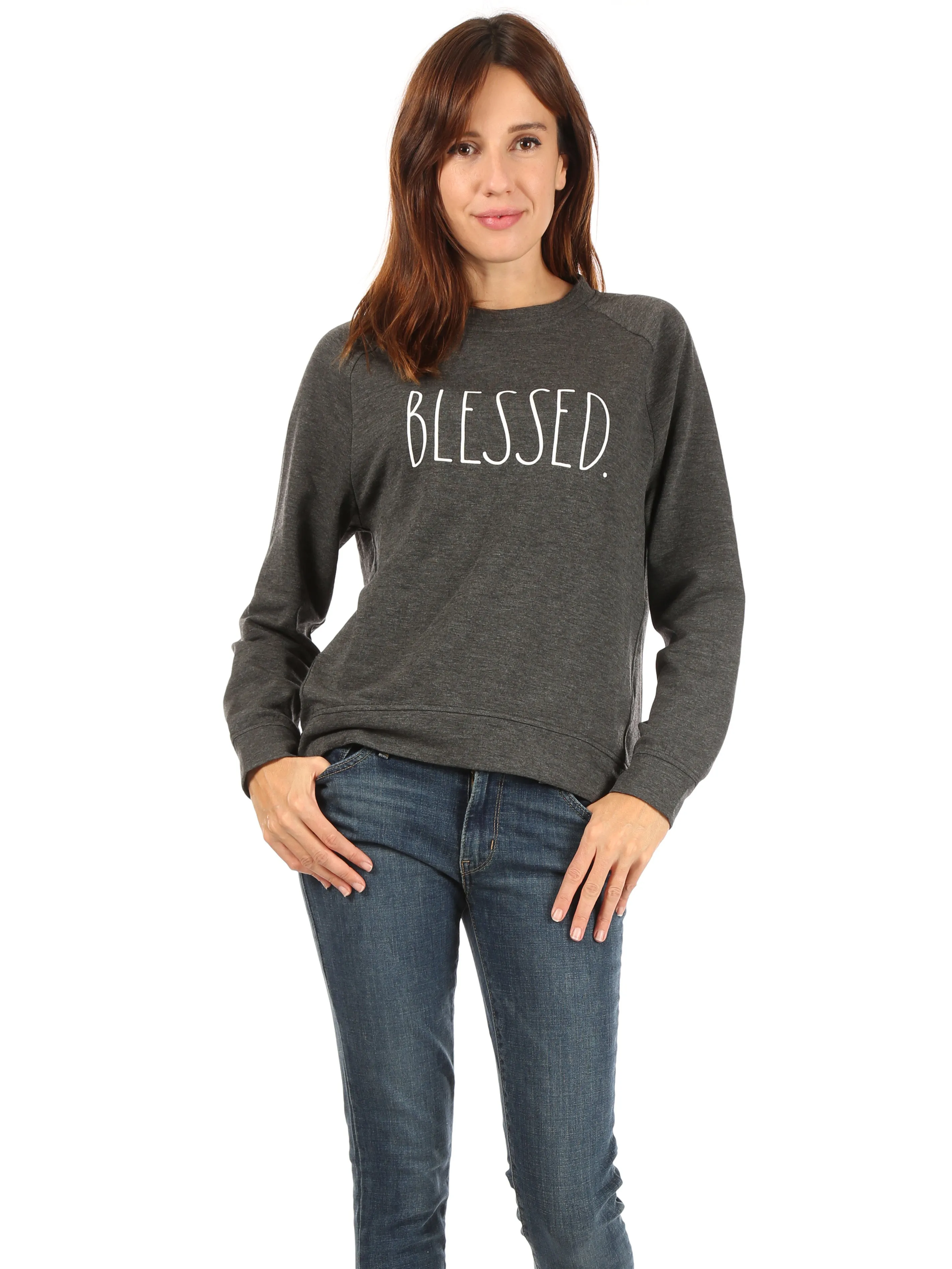 Women's "BLESSED" Studio Raglan Sweatshirt